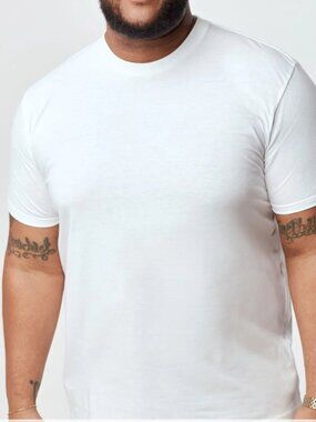 New Fresh Clean Tees Shirt Club Crew Neck T-Shirt White 2XL Short Sleeve